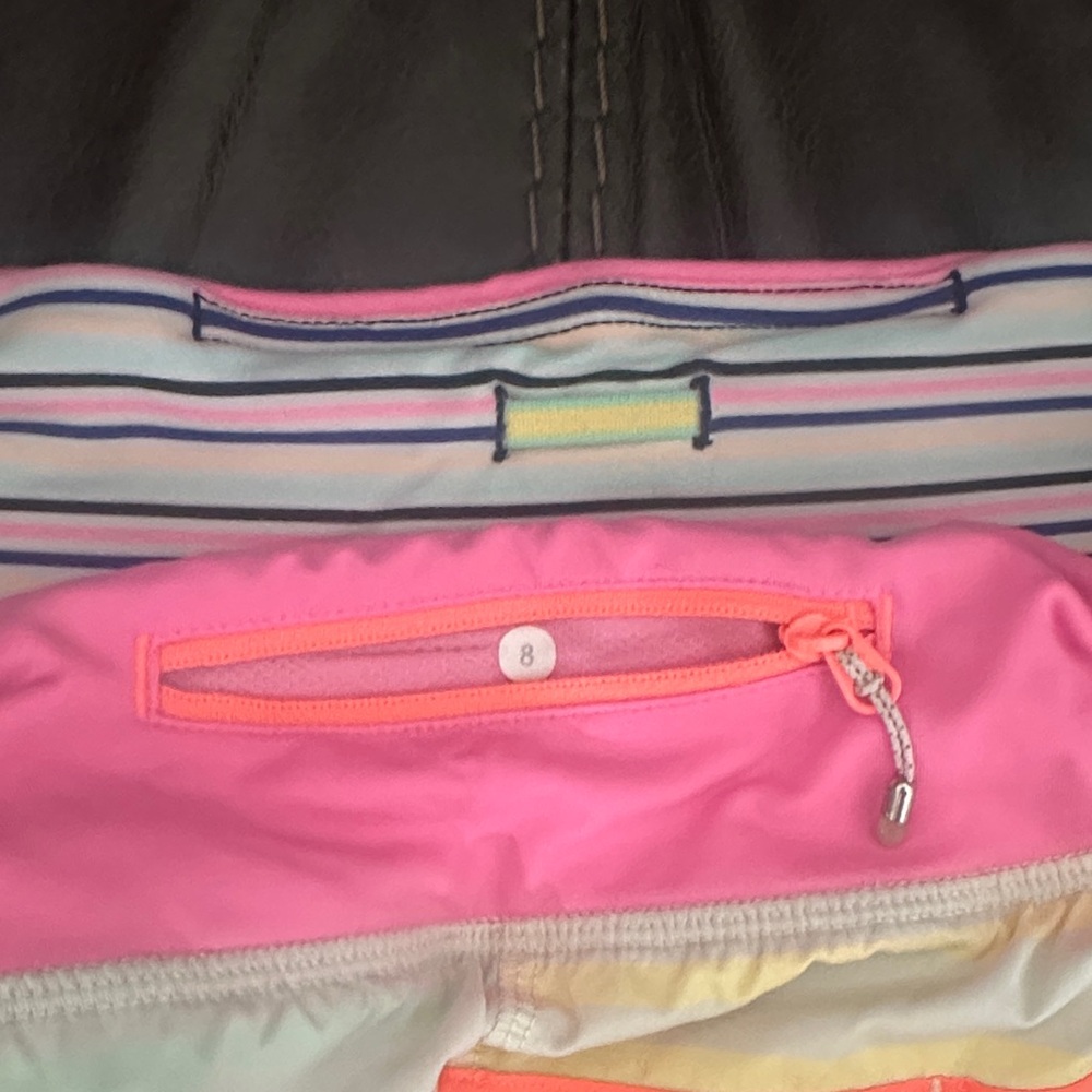 lululemon athletica Pink and Cream Athletic Shorts - Picture 4 of 4